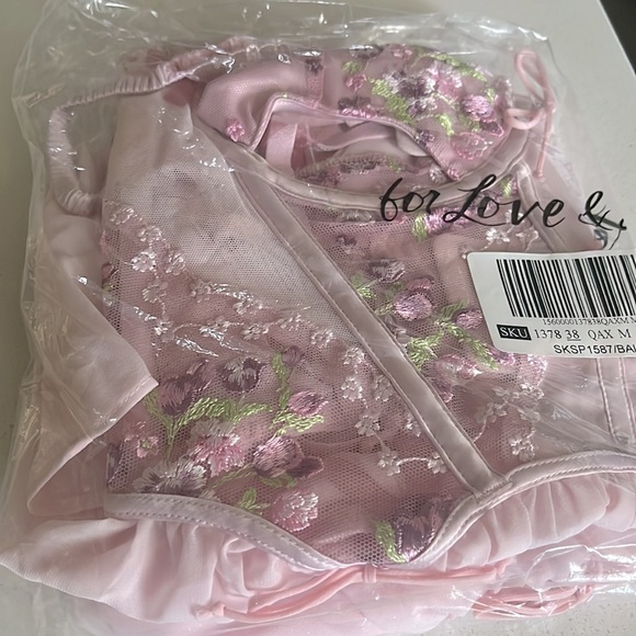 🍋 Lavender Fields Embroidery Bustier Slip Dress For Love and Lemons - Picture 9 of 10